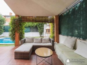 Chalet adosado Miramadrid - Asientos porche