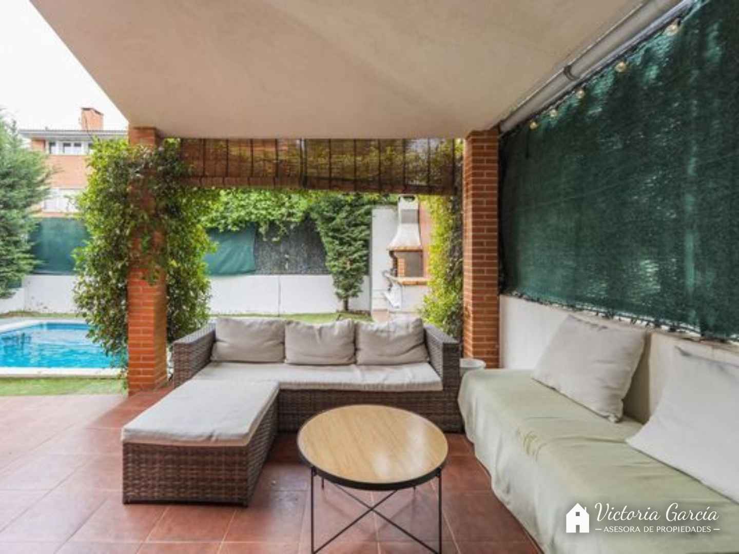 Chalet adosado Miramadrid - Asientos porche